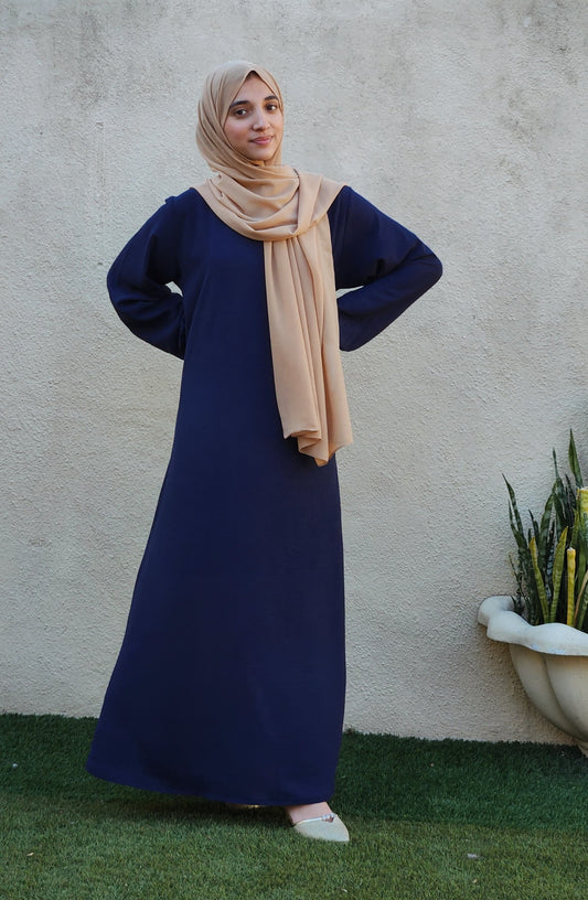 Classic Navy Blue Abaya | Modest Fashion South Africa