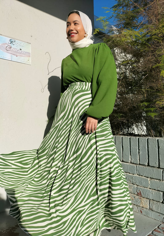 Airflow Blouse & Full Flared Skirt Set - Lightweight, Modest & Stylish Outfit Made in Cape Town